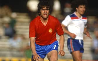 18 June 1980 Napoli, European Football Championships ; Spain v England, Dani of Spain (photo by Mark Leech/Offside/Getty Images).