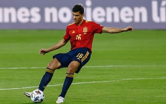 Rodri Hernandez of Spain during the UEFA Nations League match, League A, group 4 between Spain and Germany played at La Cartuja Stadium on November 17, 2020 in Sevilla Spain. (Photo by Antonio Pozo/PRESSINPHOTO)