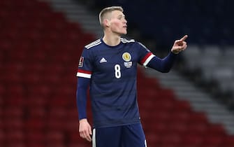 Scotland's Scott McTominay during the 2022 FIFA World Cup Qualifying match at Hampden Park, Glasgow. Picture date: Wednesday March 31, 2021.