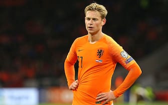 19.11.2019, Football,  , EM Qualifiers, group C, 10.  match day, Netherlands - Estland, in Johan Cruijff ArenA Amsterdam. Frenkie de Jong (Netherlands) *** Local Caption *** Ã‚' pixathlon

Contact: +49-40-22 63 02 60 , info@pixathlon.de//PIXATHLON_1023.2601/1911211034/Credit:Pixathlon/SIPA/1911211037