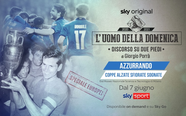 Appuntamento con “Azzurrando: coppe alzate sfiorate sognate”, in onda dal 7 giugno alle 20.30 su Sky Sport Uno. Disponibile on demand e su Sky Go, anche in HD, e in streaming su NOW UDD