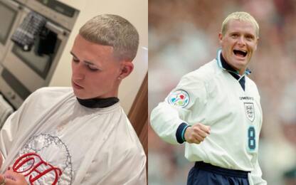 Foden cambia look, omaggio al Gascoigne del 1996