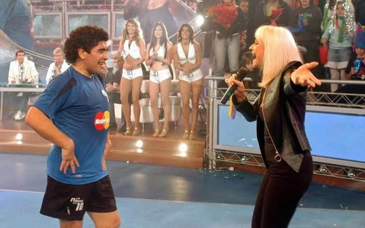 Maradona e Raffaella Carrà