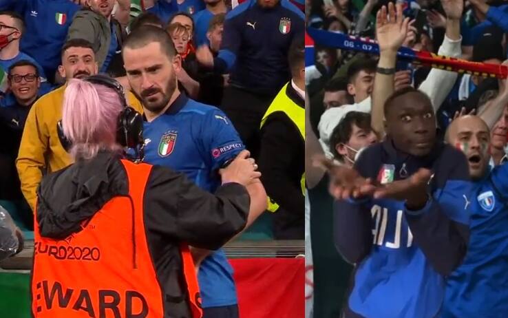 Khaby ha aiutato così la steward di Wembley a riconoscere Bonucci