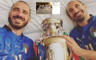 Chiellini a letto con la coppa: "Come Cannavaro"
