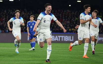 Italia-Inghilterra 0-1 LIVE: segna Rice al 13'