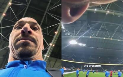 Ecco la "Zlatan Cam": Ibra riprende l'allenamento