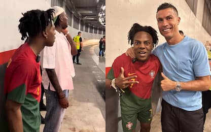 Incontra CR7 grazie a Leao: lo YouTuber impazzisce
