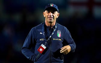 Italy under 20 coach Alberto Bollini during the U20 International Friendly at the Technique Stadium, Chesterfield. Picture date: Thursday October 7, 2021.