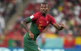 Rafael Leao i Portugalisë gjatë ndeshjes së Kupës së Botës FIFA Katar 2022, Grupi H, midis Portugalisë dhe Uruguait, luajtur në stadiumin Lusail më 28 nëntor 2022 në Lusail, Katar.  (Foto nga Bagu Blanco / PRESSIN)