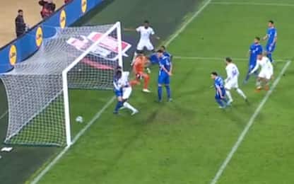 Gol fantasma in Grecia-Francia. VIDEO