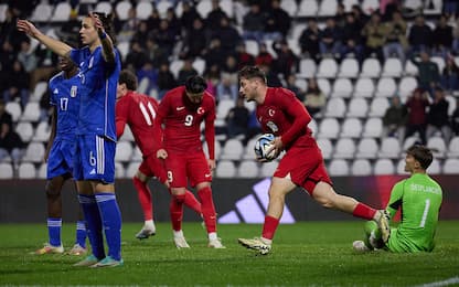 Italia U21 beffata al 91': 1-1 con la Turchia