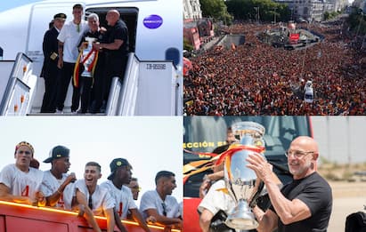 Spagna campione d'Europa: la festa a Madrid. FOTO
