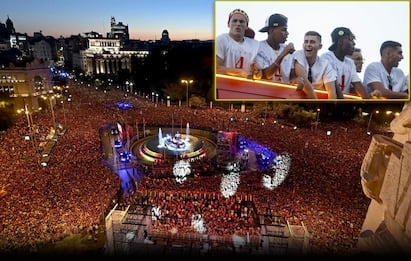 Spagna campione d'Europa: la festa a Madrid. FOTO