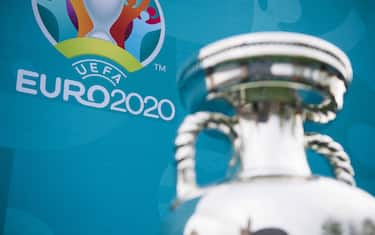 The Henri Delaunay Cup, which made a special visit to London today as part of the UEFA EURO 2020 Trophy Tour. Issue date: Friday June 4, 2021.