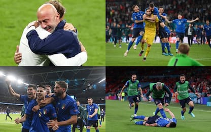 Le foto simbolo del trionfo di Mancini a Euro 2020