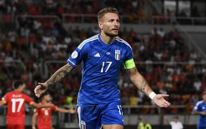 Gli highlights di Macedonia del Nord-Italia 1-1