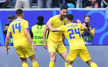 L'Ucraina vince in rimonta: Slovacchia battuta 2-1