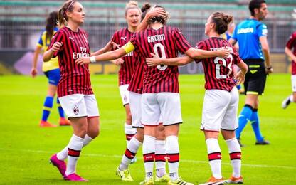 Serie A donne: Milan solo in testa, Roma forza 4