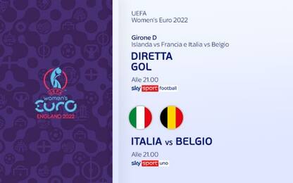 Oggi su Sky, Italia-Belgio e Islanda-Francia