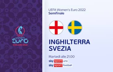Semifinali Europei, alle 21 Inghilterra-Svezia