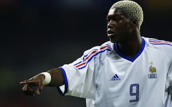 BUSAN - JUNE 6:  Djibril Cisse of France in action during the FIFA World Cup Finals 2002 Group A match between France and Uruguay played at the Asiad Main Stadium, in Busan, South Korea on June 6, 2002. The match ended in a 0-0 draw. DIGITAL IMAGE. (Photo by Gary M. Prior/Getty Images)