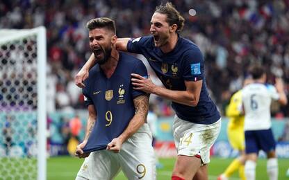 Giroud letale, Kane no: Inghilterra-Francia 1-2
