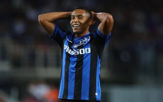 Atalanta's Luis Muriel gestures during the Italian Serie A soccer match Atalanta BC vs AC Milan at the Gewiss Stadium in Bergamo, Italy, 21 August 2022.
ANSA/PAOLO MAGNI