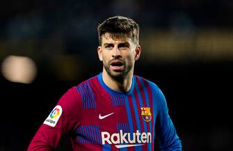 Gerard Pique (FC Barcelona) is pictured during La Liga football match between FC Barcelona and Sevilla FC, at Camp Nou Stadium in Barcelona, Spain, on April 3, 2022. Foto: Siu Wu.