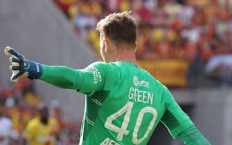 Etienne Green 40 goalkeeper Saint-Etienne during the French championship Ligue 1 football match between RC Lens and AS Saint-Etienne on August 15, 2021 at Bollaert-Delelis stadium in Lens, France - Photo Laurent Sanson / LS Medianord / DPPI