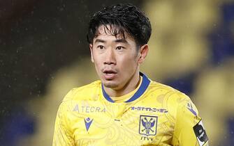STVV's Shinji Kagawa pictured during a soccer match between Sint-Truidense VV and Oud-Heverlee Leuven, Monday 21 February 2022 in Sint-Truiden, on day 28 of the 'Jupiler Pro League' first division of the Belgian championship. BELGA PHOTO BRUNO FAHY (Photo by BRUNO FAHY/Belga/Sipa USA)
