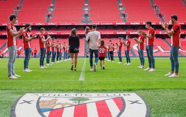 L'addio di Aduriz in un San Mamés deserto. FOTO