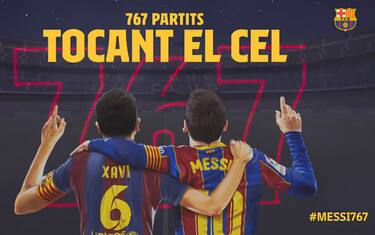 Messi da record: il Barça lo celebra così. VIDEO