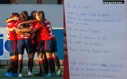 Giocatrice dell'Osasuna minacciata: "Ti violento"