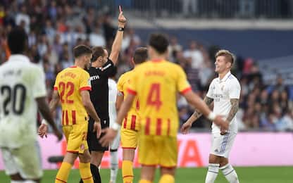Kroos espulso: primo rosso dopo oltre 740 partite