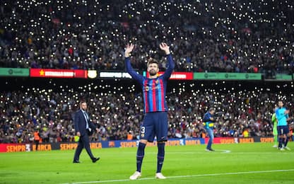 Piqué gioca l'ultima col Barça: addio in lacrime