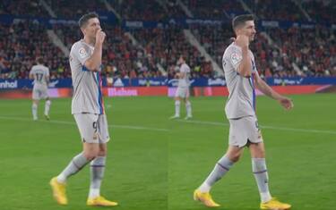 Gestaccio all'arbitro, tre giornate a Lewandowski