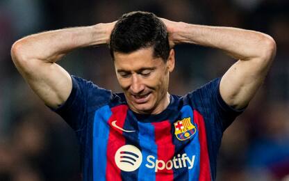 Barça, Lewandowski out 15 giorni: salta il Real