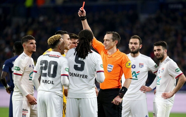 L'espulsione di Marcal è stato un episodio decisivo in Lione-Psg 1-5