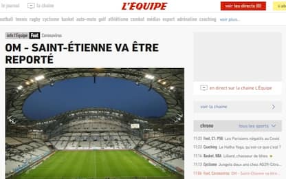 4 positivi, OM-Saint-Etienne rinviata a settembre
