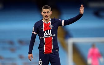 Paris Saint-Germain's Marco Verratti during the UEFA Champions League Semi Final second leg at the Etihad Stadium, Manchester. Picture date: Tuesday May 4, 2021.