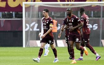 14 Vincent PAJOT (fcm) during the Ligue 1 Uber Eats match between Metz and Lyon at Stade Saint-Symphorien on May 8, 2022 in Metz, France. (Photo by Christophe Saidi/FEP/Icon Sport) - Photo by Icon sport/Sipa USA