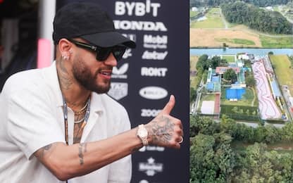 Neymar, un lago e una pista da kart nella villa