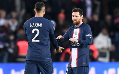 Hakimi-Messi, il Psg vince in rimonta col Tolosa