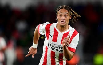 EINDHOVEN - Xavi Simons of PSV Eindhoven during the UEFA Europa League match between PSV Eindhoven and FK Bodø/Glimt at Phillips Stadium on September 8, 2022 in Eindhoven, Netherlands. ANP OLAF KRAAK /ANP/Sipa USA