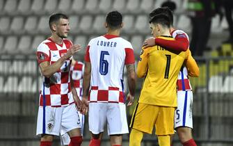 Rijeka, 270321.
Rujevica Stadium.
Qualifying match for the World Cup between Croatia and Cyprus.
Photo: Matija Djanjesic, Ronald Gorsic / CROPIX / SIPA//HMCROPIX_1911.12563/2103281348/Credit:HM CROPIX/SIPA/2103281354