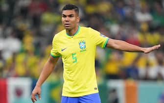 Brazil&#x92;s Casemiro during the FIFA World Cup Group G match at the Lusail Stadium in Lusail, Qatar. Picture date: Thursday November 24, 2022.