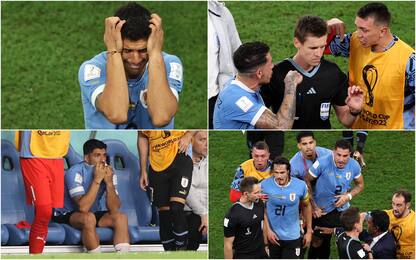 Dramma Uruguay: Suarez piange, arbitro circondato
