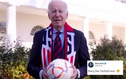 Rutte risponde a Biden: "Il calcio ha vinto"