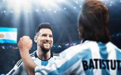 Batigol a Messi: "Onore condividere record di gol"